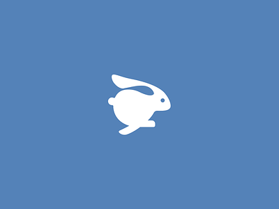 Running Rabbit animal branding design icon identity logo rabbit running sprinting symbol vector