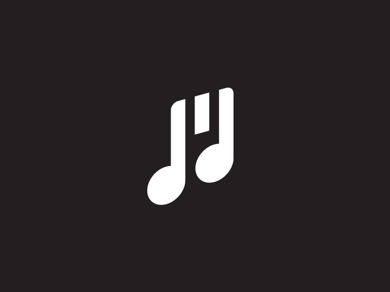 Museyourself2 monogram symbol note letterform music mark m logo letter icon design branding