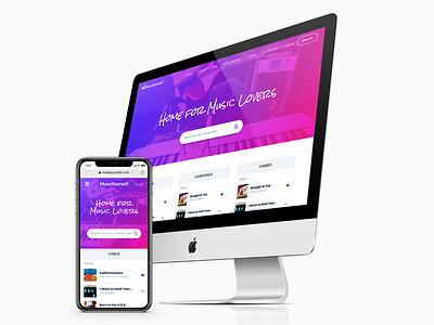 MuseYourself branding design metronome music musicians network responsive site social tuner web app
