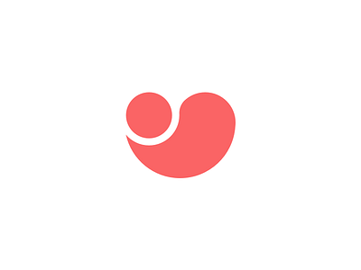 Pregnancy App Logo app baby branding design embryo flat heart icon identity illustration logo mark pregnancy pregnant symbol vector