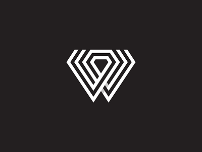 W+Diamond2 branding character design diamond flat icon identity jewelery jewelry letter letterform line logo mark monogram symbol typography ui vector w