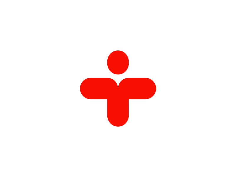 Theraflow Logo patient medical medical app doctor app character typography t type letter monogram flat mark vector identity symbol logo branding design icon