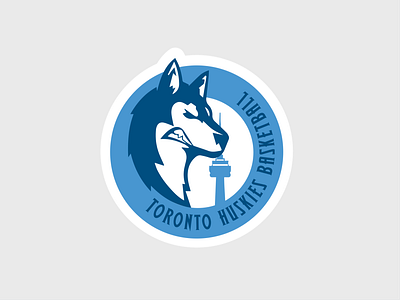 Toronto Huskies WNBA Logo Concept basketball canada design husky logo sports toronto vector wnba women