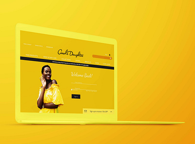 Website Login Page Redesign branding minimal modern ui vibrant colors web design