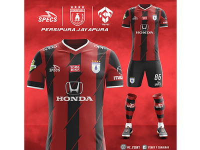 Persipura Jayapura Home Jersey Fantasy Kit by me