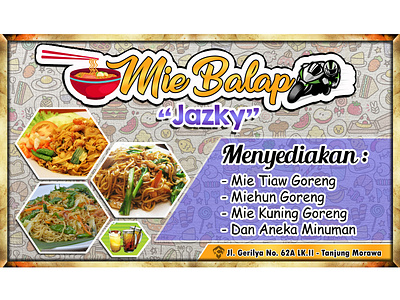 A street food banner