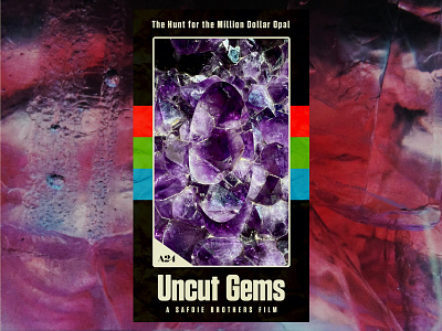 Uncut Gems VHS Poster design film graphic movie poster