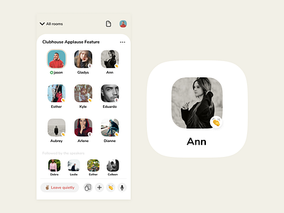 Clubhouse Applause Feature app clubhouse emoji ios mobile product design ui user experience user interface ux