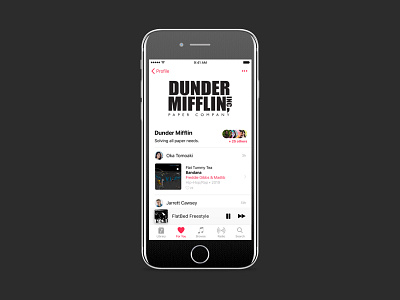 Apple Music Social Redesign apple apple music ios mobile music product design social social feature ui user interface ux