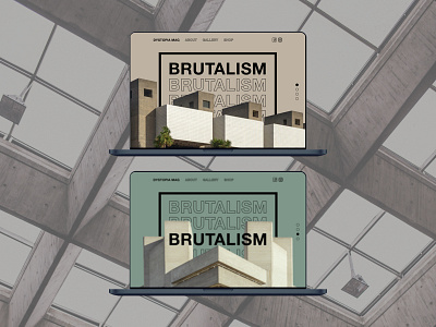 Daily UI #003 architecture brutalism landing page magazine product design sketch ui user experience user interface ux web design