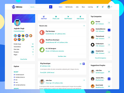 Micko - Social Community and Marketplace HTML Template chatting enavto facebook linkedin messanger