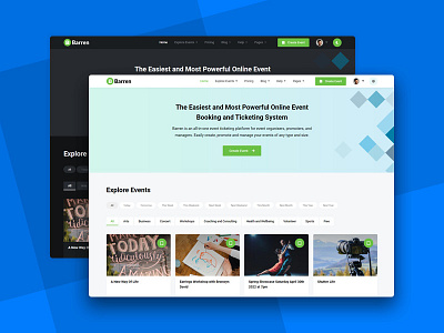 Barren - Event Booking Html Template branding ui webiner