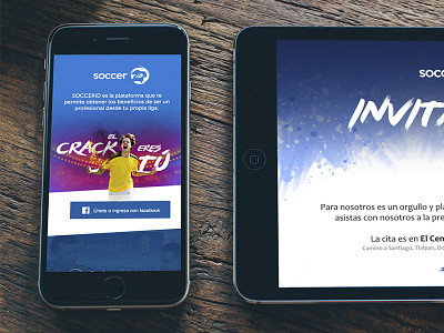 SOCCER iD landing page web