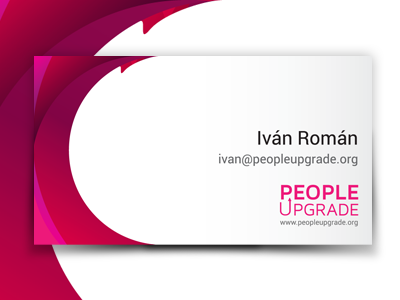 Business Card for PeopleUpgrade branding business card
