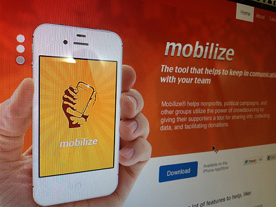 Mobilize website concept design website