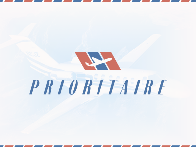 Prioritaire Branding branding logo airline exclusive