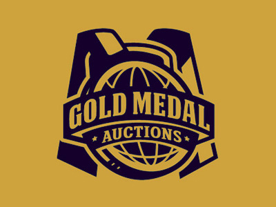 Gold Medal Auctions #2 auctions gold logo medal sport
