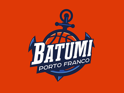 Batumi Porto Franco anchor ball basketball batumi logo sport