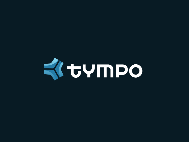 Tympo - concept lettering symbol abstract protection ear sports logo