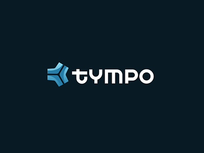 Tympo - concept abstract ear lettering logo protection sports symbol