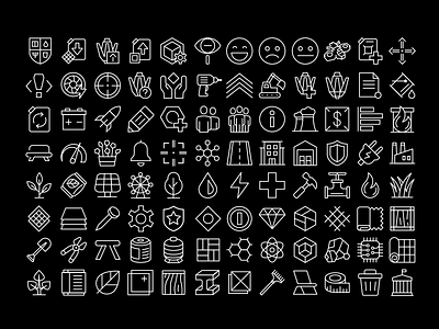 City builder icons city future icon iconography icons line money power resource sci fi vector