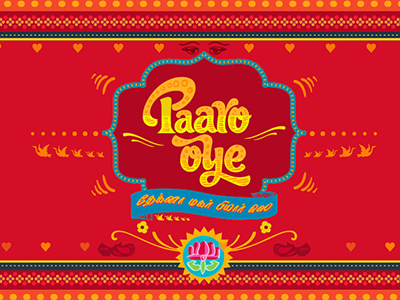 Paaro Oye Branding art branding calligraphic hand india logo painted truck