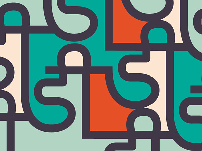 Dee pattern branding colour curves devnagri geometric hindi script