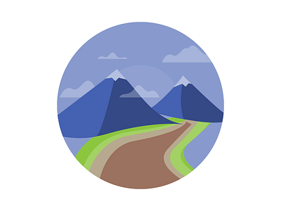 Icon for mountain icon illustration ui vector
