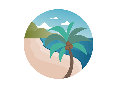 Icon for beach icon illustration ui vector