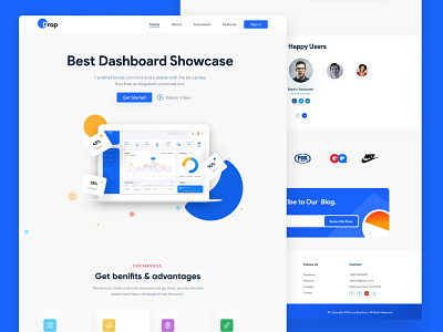 Landing Page - Data and Analytics analytics brand color design homepage inspiration interaction landing marketing page site ui ui design ux ux design web web design webflow website