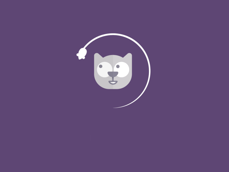 Cat and Mouse Loading animation cat design experience illustration interface loading motion user web