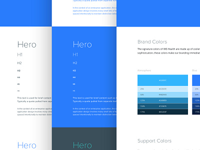 QuintilesIMS Style Guide color health interface ios kit styleguide typography ui ux web website