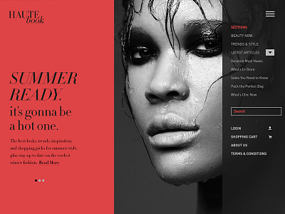 Responsive Blog Template beauty blog design fashion responsive template ui ux web