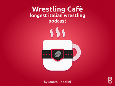 Logo: Wrestling Cafè branding design logo