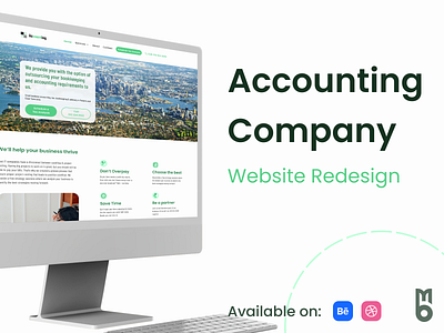 Website redesign for an accounting company