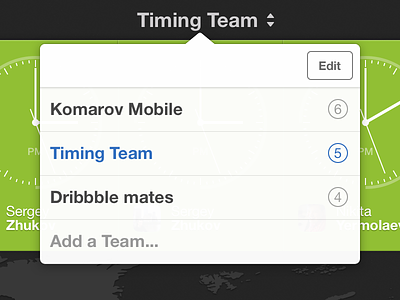Teams in Timing app ios ipad 💎