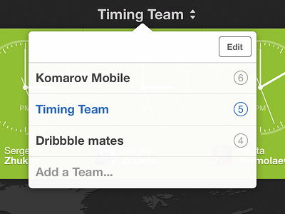 Teams in Timing