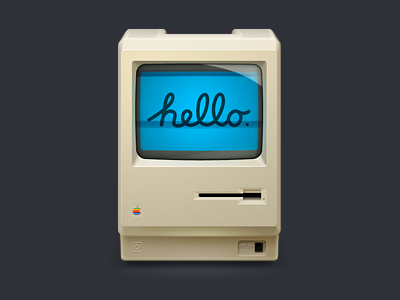Hello Mac! icon 512px happy birthday steve! icon macintosh