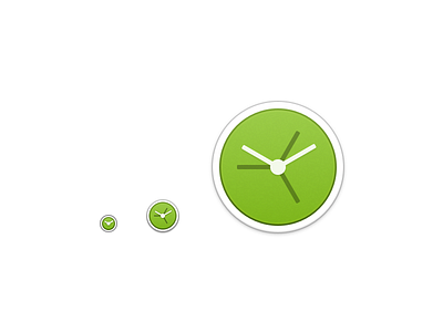 Small sizes of World Clock app icon
