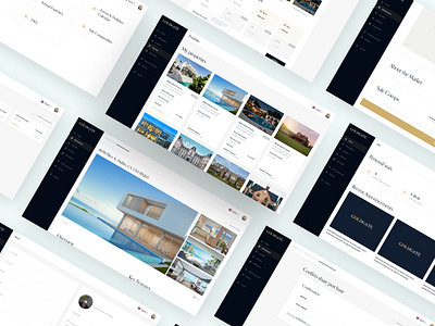 Gold Gate platform overview architecture business deals design figma flat houses luxury minimal platform purchase real estate typography ui ux web