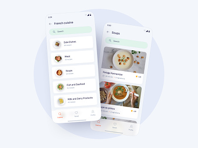 World cuisines app android app cook cuisines design dinner dishes figma kitchen minimal mobile recipes style ui ux