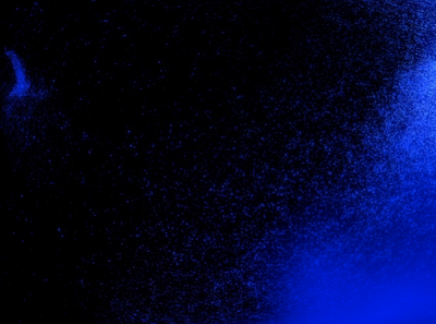lost in blue illustration particles touchdesigner