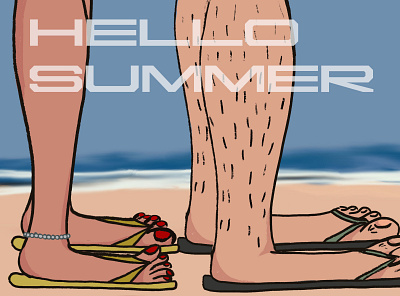 Summer vibe 2d art animation design graphic design illustration motion graphics ui vector