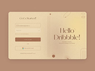 Sign Up Page daily ui debut design figma first shot hello dribbble sign up ui web welcome shot