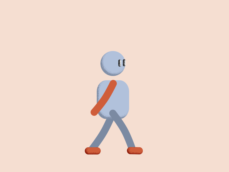 Walking man 2d after affects animation design flat graphic graphic deisgn illustration loop loop animation motion motion design walk walk cycle walkcycle