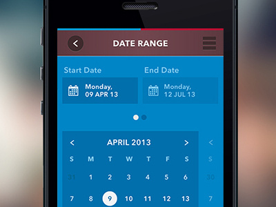 DNN Mobile App - Date Picker calendar date picker flat iphone metro mobile app