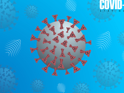 Covid 19 Design, Corona Virus Background Design Illustration