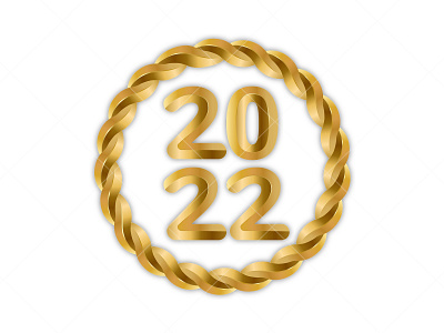 New Year 2022 Golden 3d Text Effect 2022 31 december 3d branding clean design graphic graphic design happy illustration logo new year vector