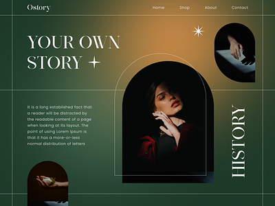 Mental health with Ostory beauty branding design fashion girl graphic design minimal ui uiux