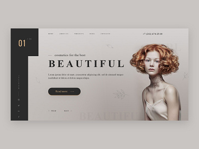 Beautiful beautiful beauty girl minimal site ui ui ux ux webdesign website